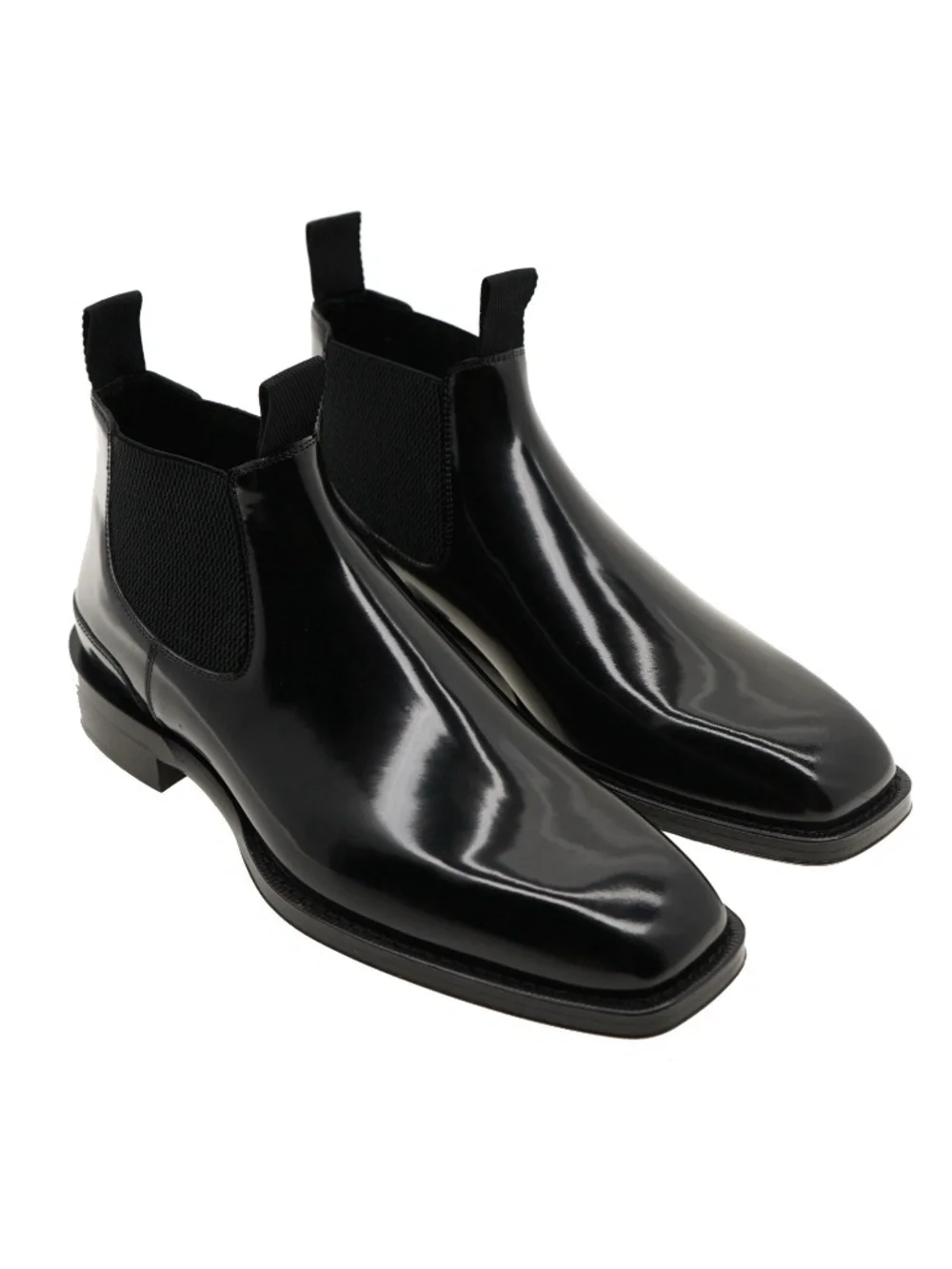 Burberry Bloomsbury Chelsea Boots Black Leather Size 43 New